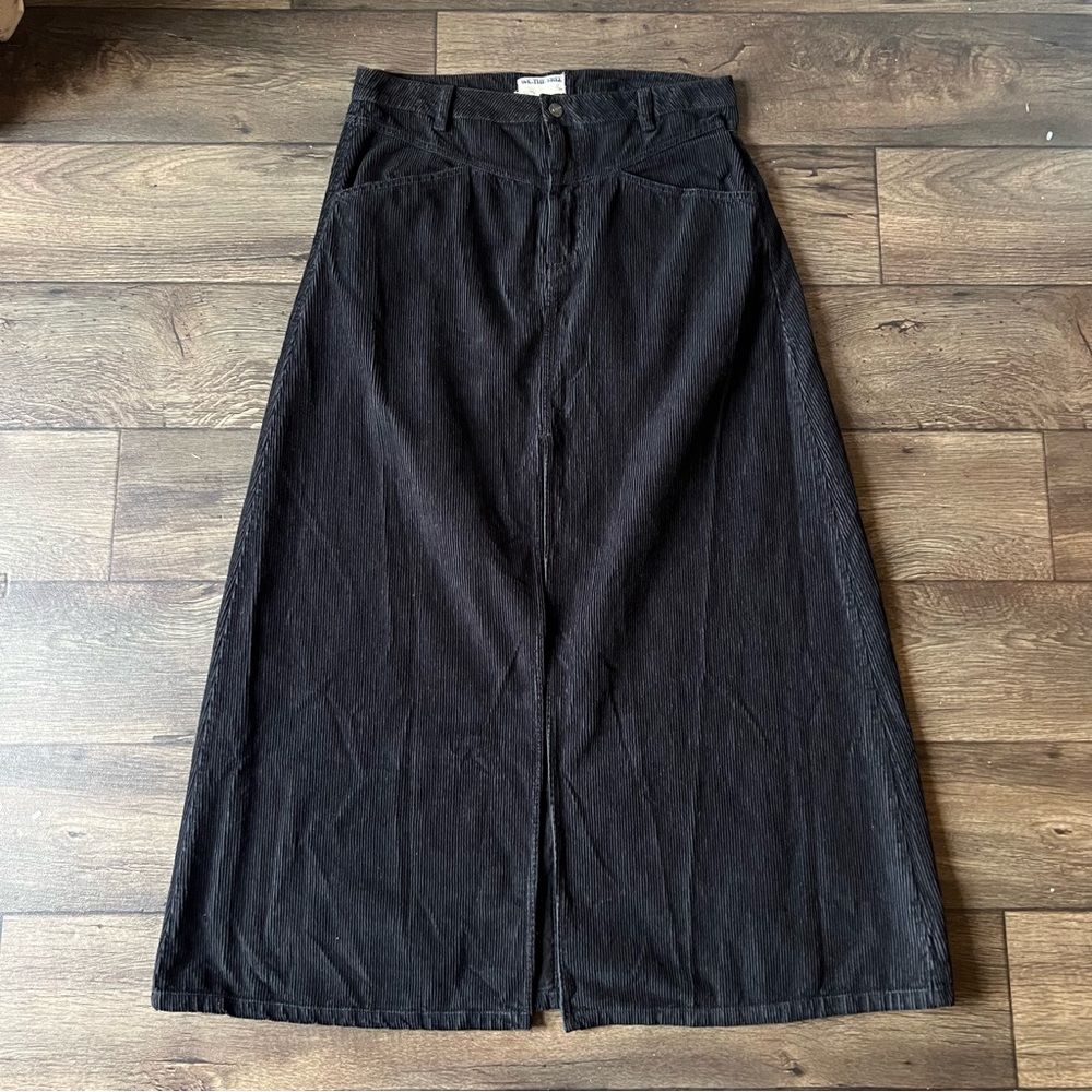 We The Free Black Maxi Skirt